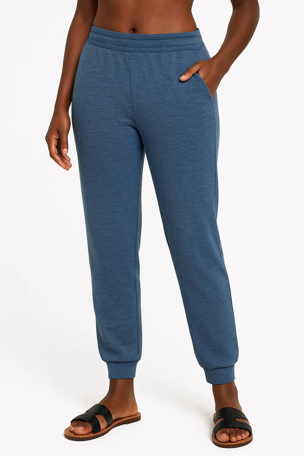 Zenana Cotton Slub Jogger Pants