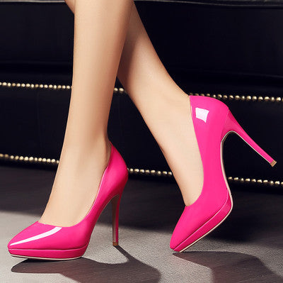 Stiletto pointed high heels See size chart under “more details”