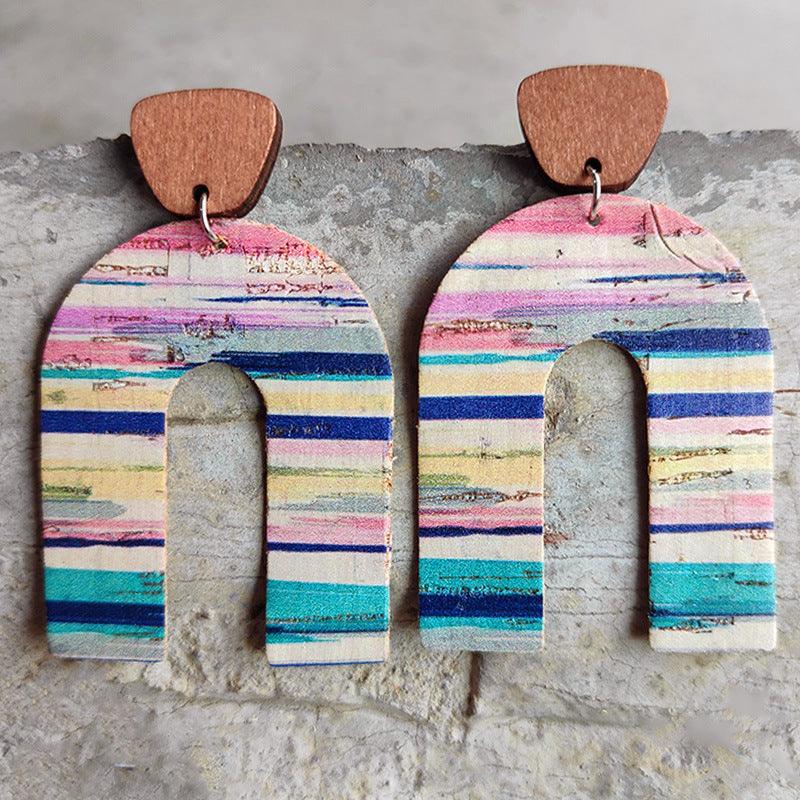 Rainbow Drop Earrings Style B One Size