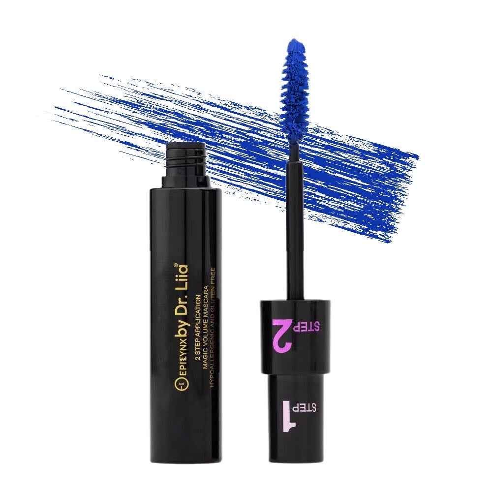 Perfect Brown, Blue, Purple and Black Mascara - Length and Volume Blue