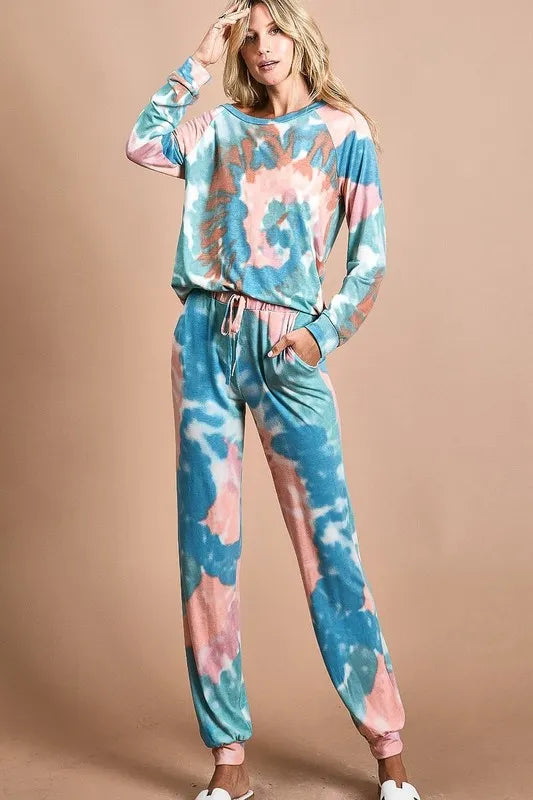 BiBi Tie Dye French Terry Jogger Pants