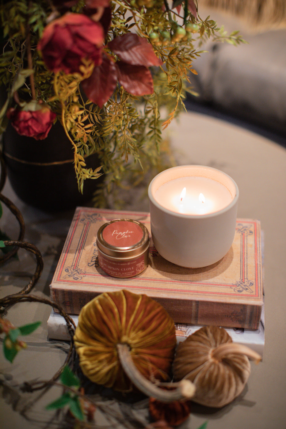 Pumpkin Clove Tin Candle