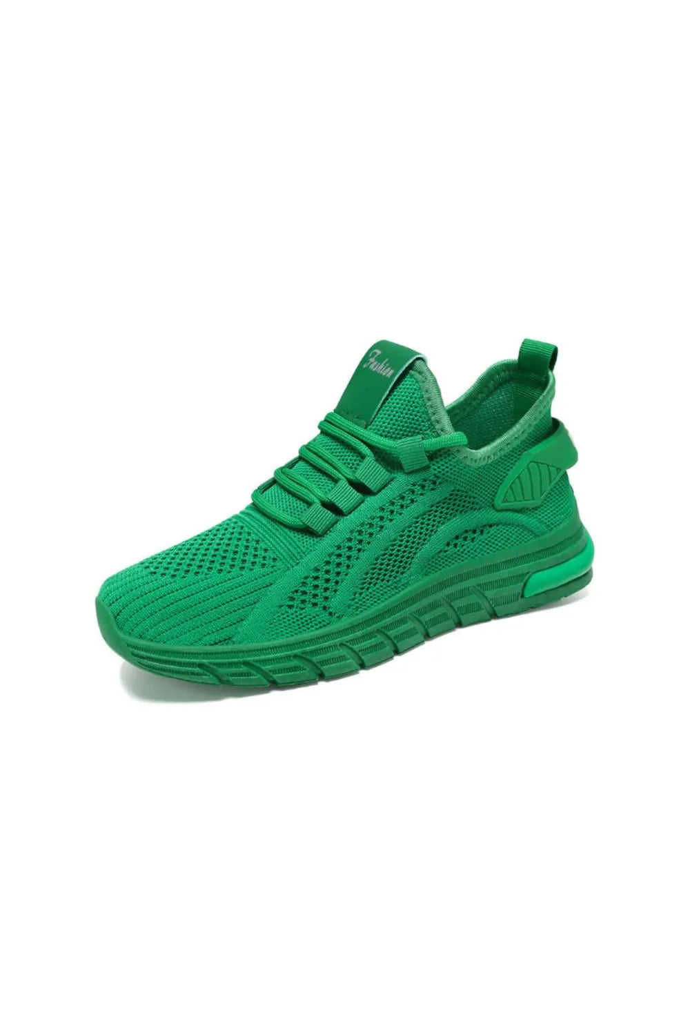 Mesh Breathable Round Toe Athletic Green