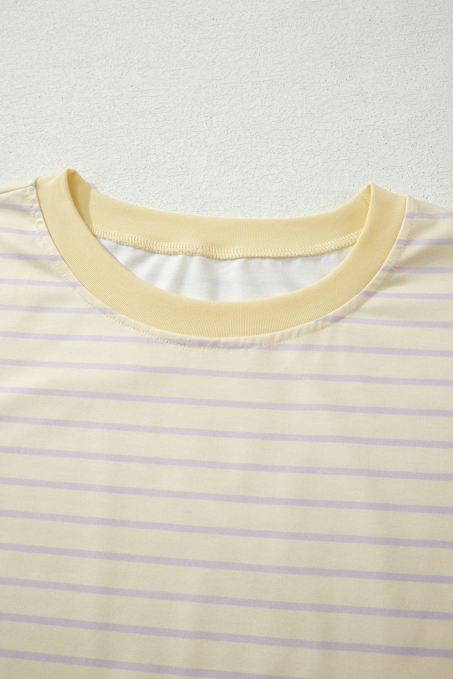 Stripe Relaxed Tee & Drawstring Shorts Set
