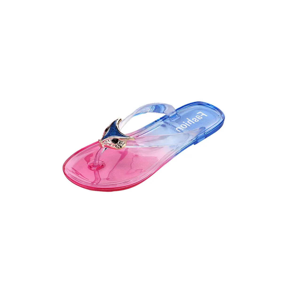 Toe Post Flats Slippers Blue