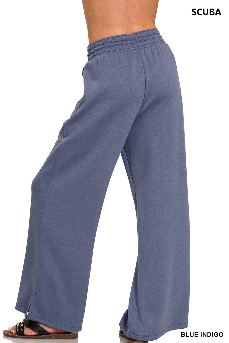 Zenana Scuba Drawstring Pants