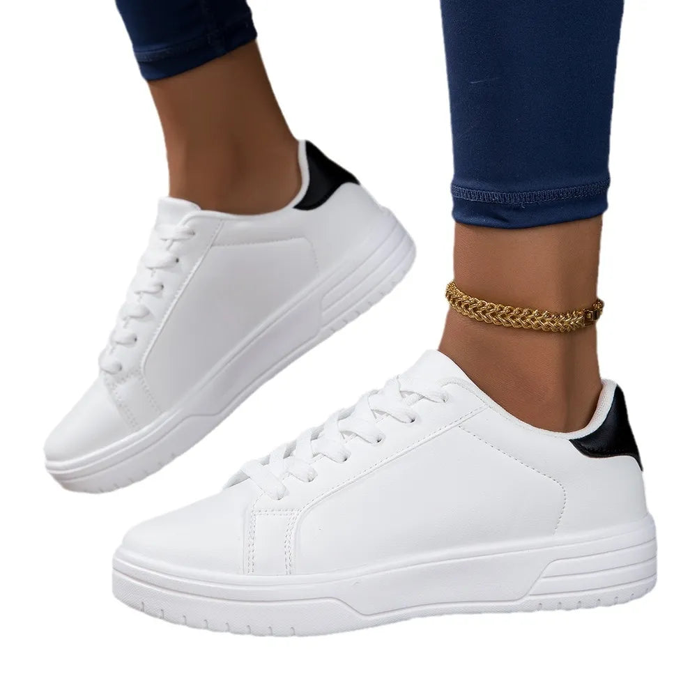 Round Toe Platform Sneakers