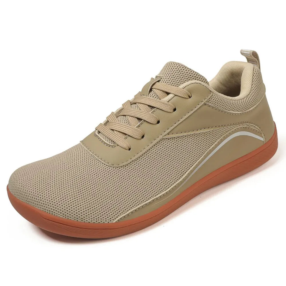 Lace Up Mesh Breathable Athletic Khaki