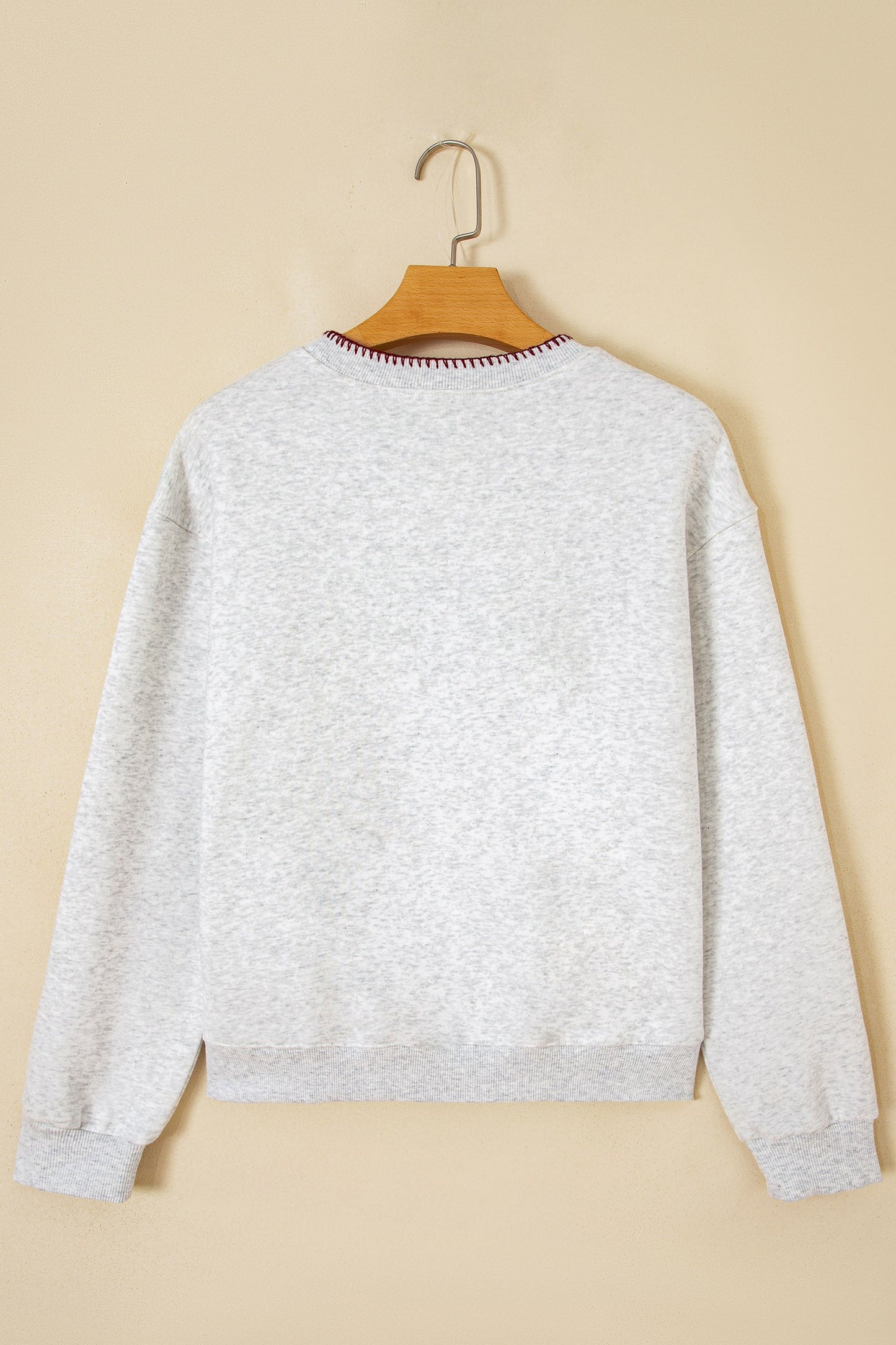 Western Embroidered Round Neck Graphic Sweatshirt