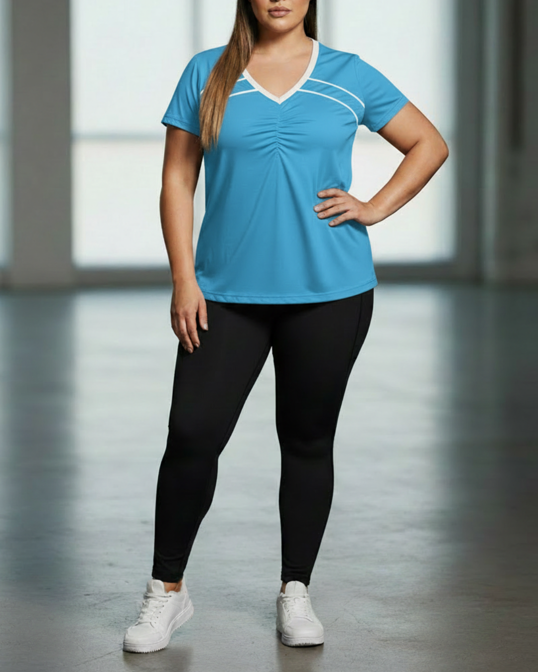 Sport Tee with Contrast Piping