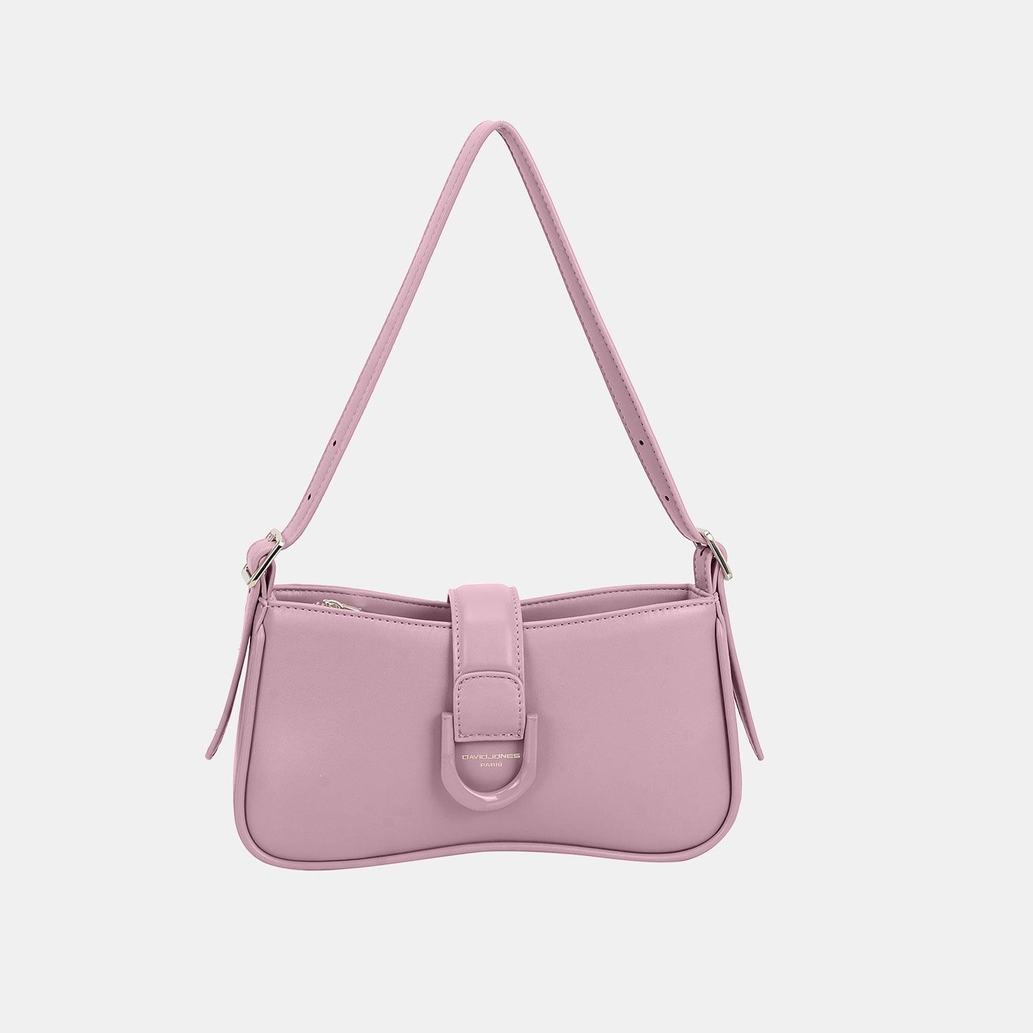 David Jones PU Small Leather Shoulder Bag L. Purple One Size