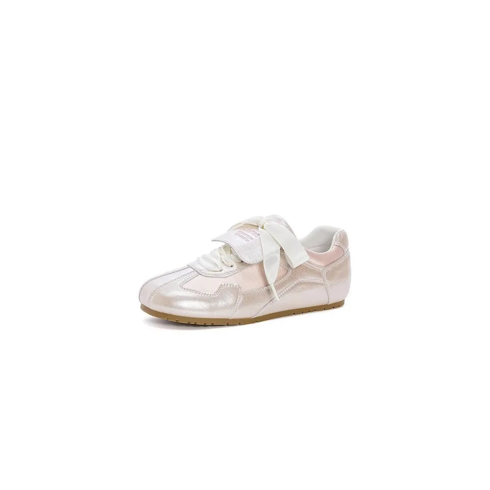 Round Toe Flats Sneakers Pink