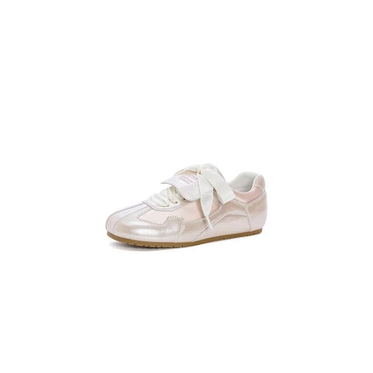 Round Toe Flats Sneakers Pink