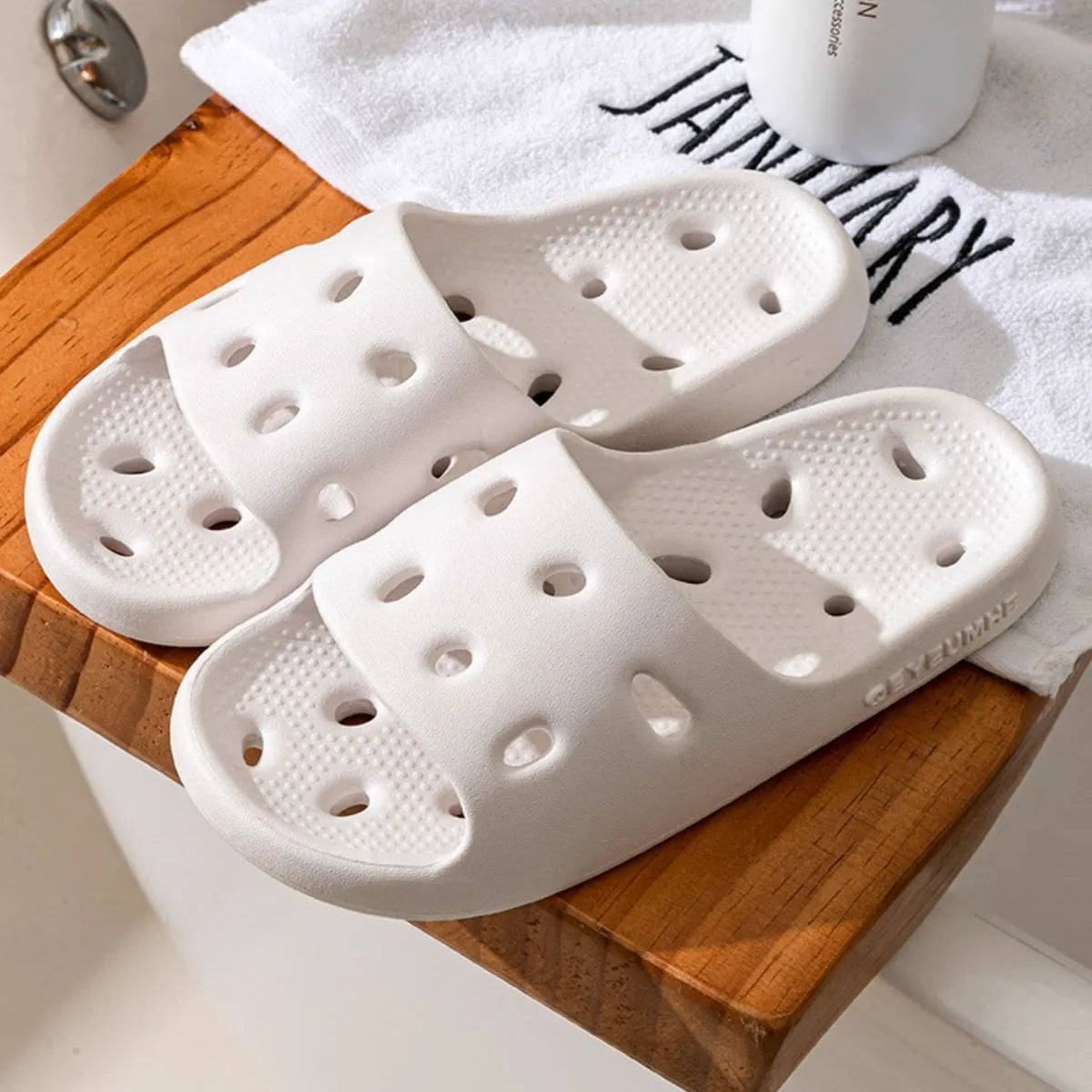 Open Toe Platform Slippers