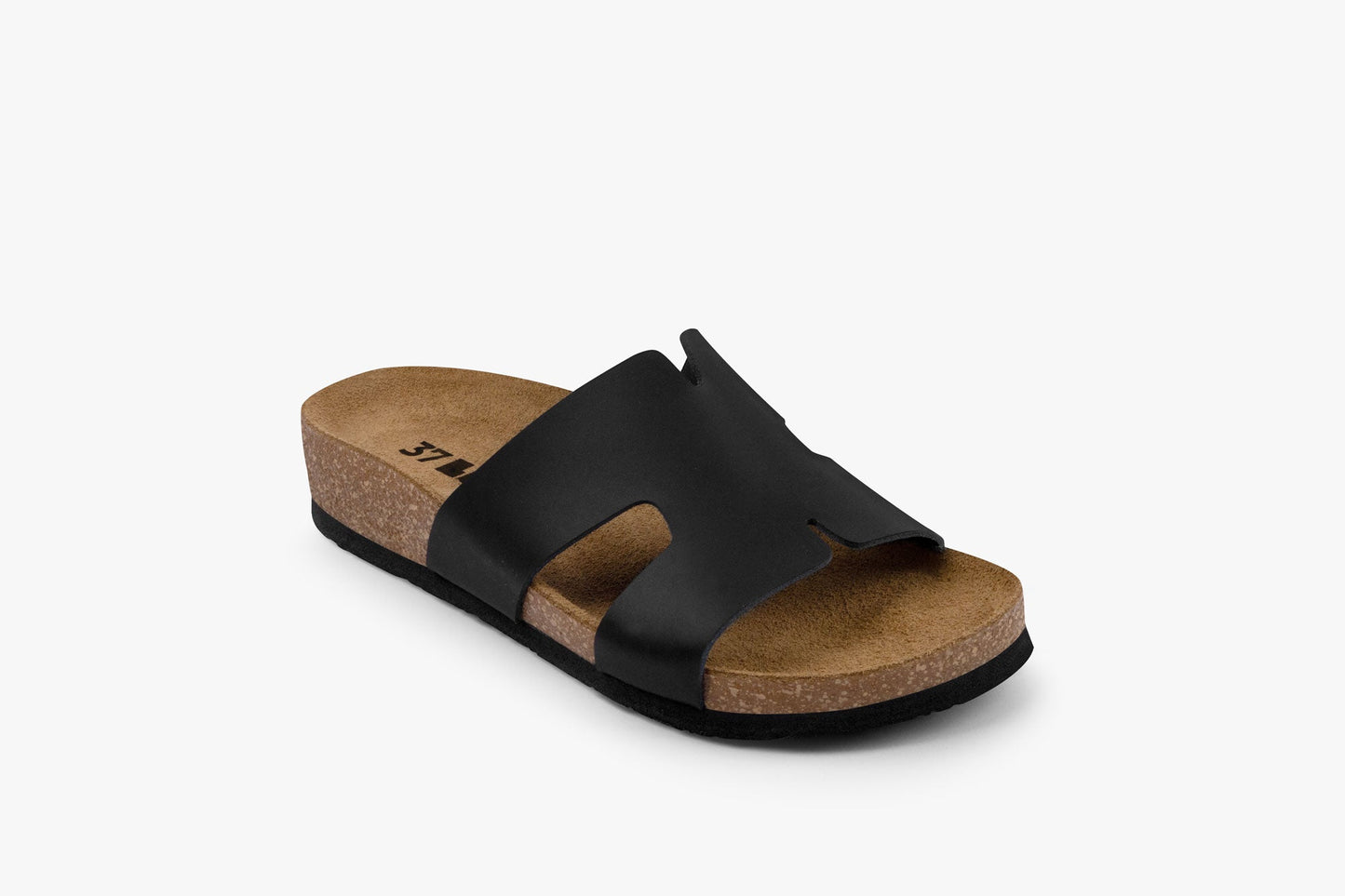 Liora by LEON- Women’s Leather Slide- One‑Piece Leather Comfort Sandal