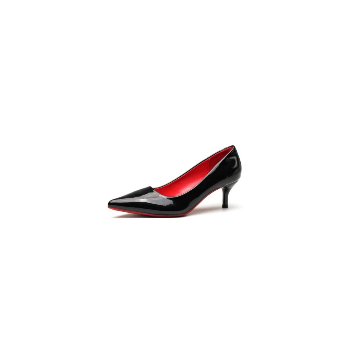 Point Toe Kitten Heels Pumps Black