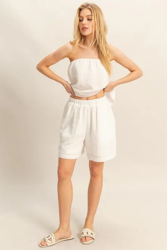 HYFVE Tube Top and Flowy Shorts Set