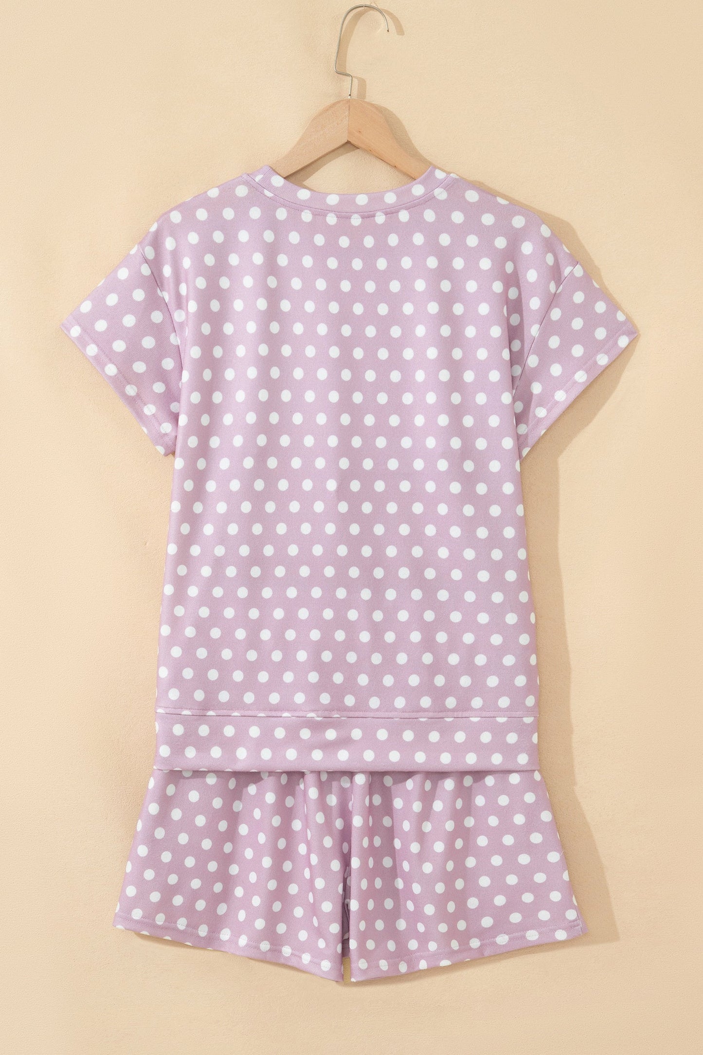 Polka Dot Relaxed Top & Drawning Shorts Set