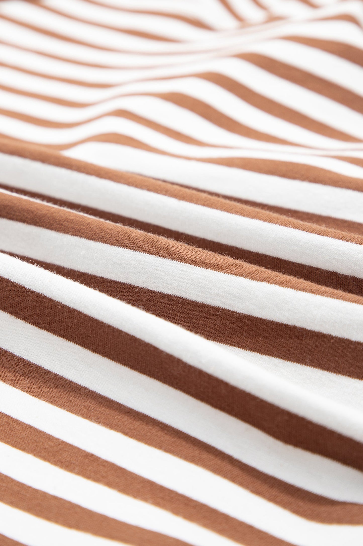 Stripe Patchwork Quarter Zip Sweatshirt & Shorts Set