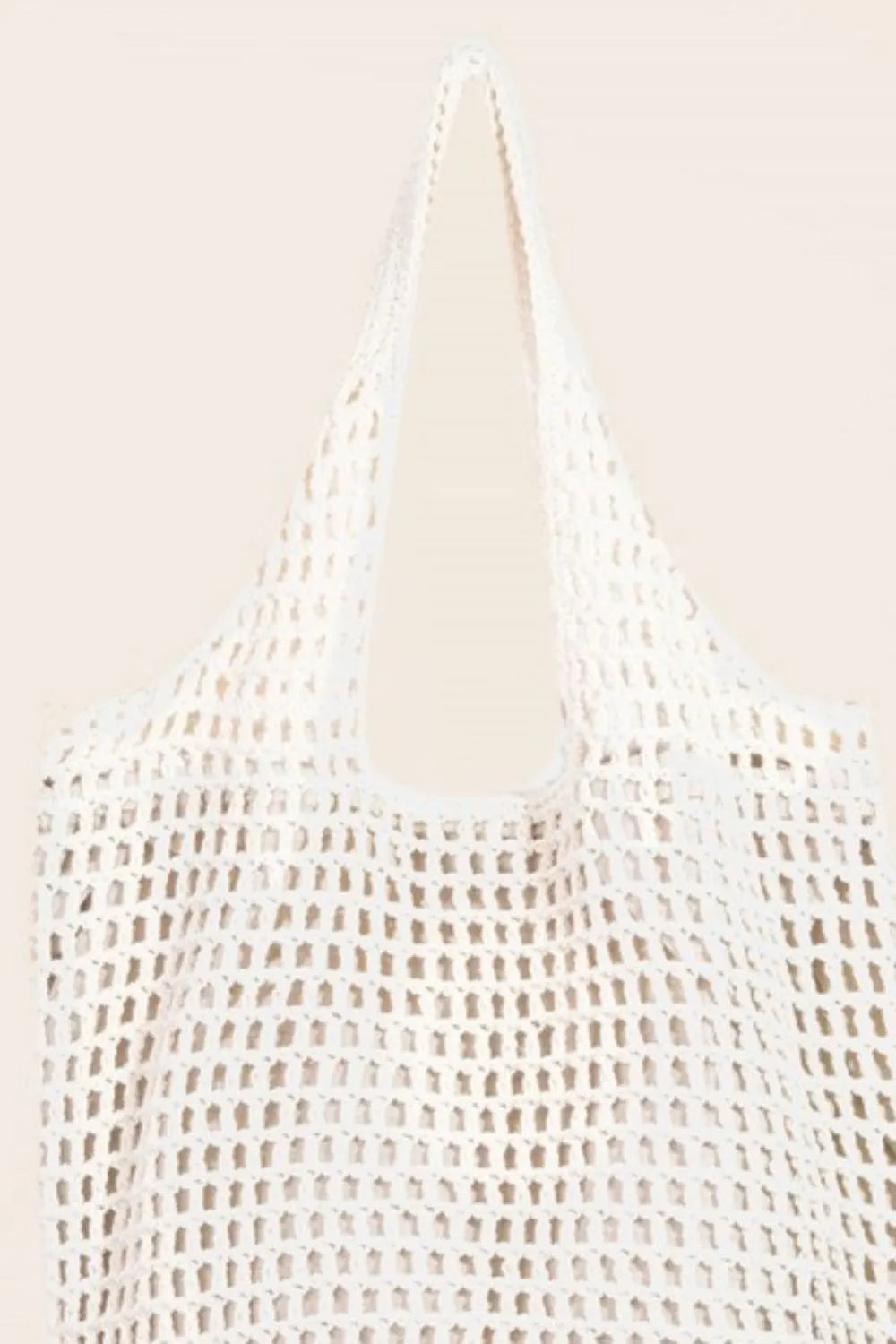 Fame Braided Mesh Hobo Shoulder Tote Bag
