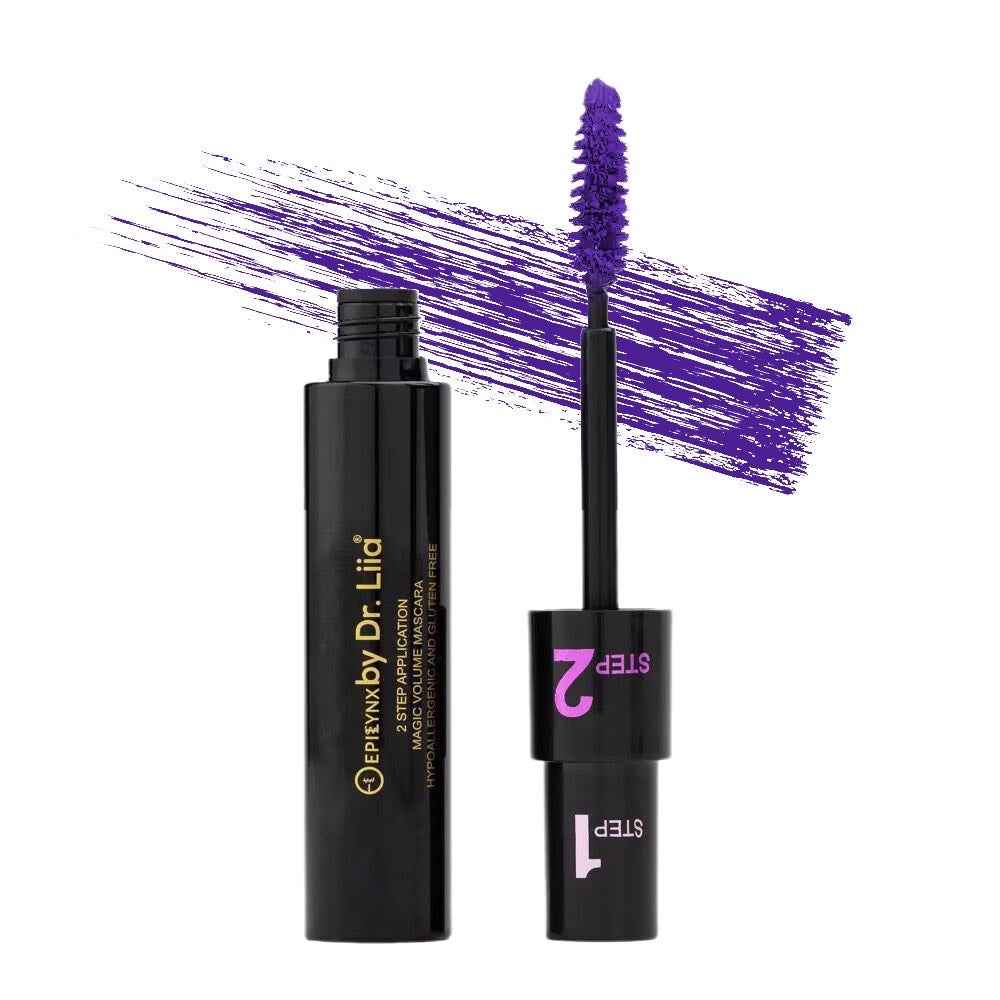 Perfect Brown, Blue, Purple and Black Mascara - Length and Volume Purple