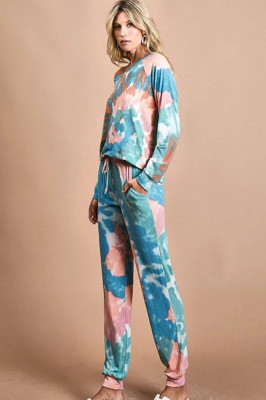 BiBi Tie Dye French Terry Jogger Pants