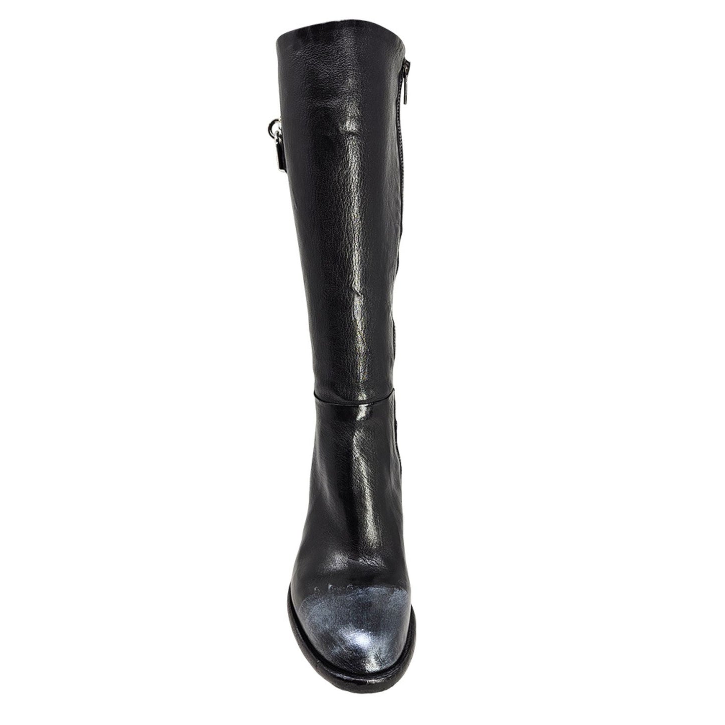 Diba True Black Tall Hand Rubbed Lock Boot - Sophisticated Women's Tall Boots