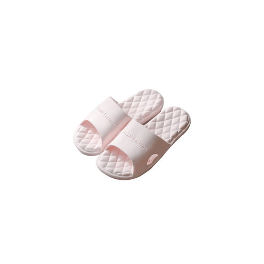 Open Toe Flats Slippers Blush Pink