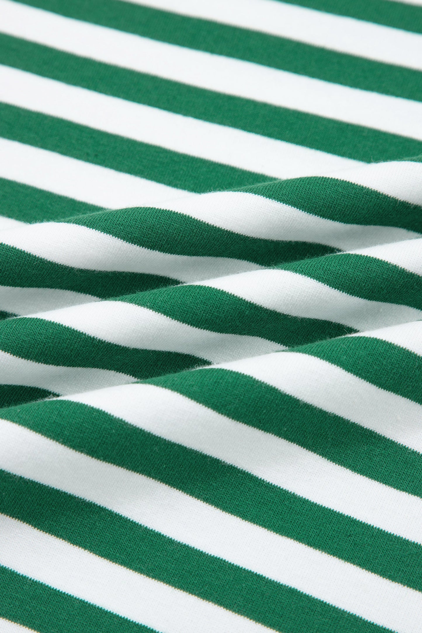 Stripe Terry Knit Top & Shorts Set