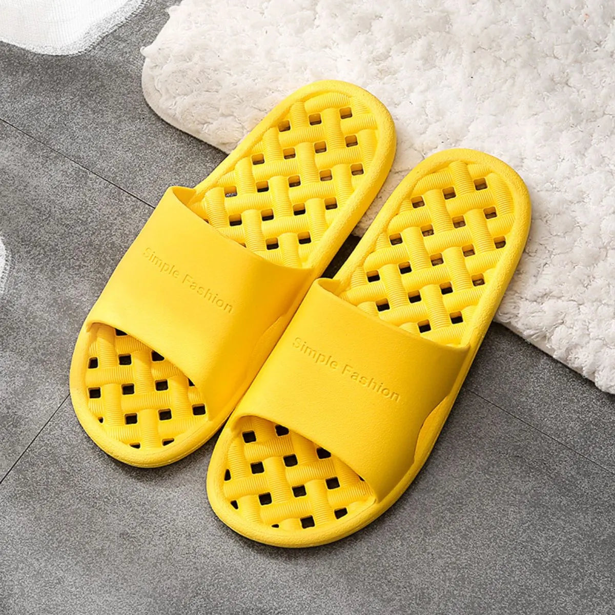Open Toe Platform Slippers