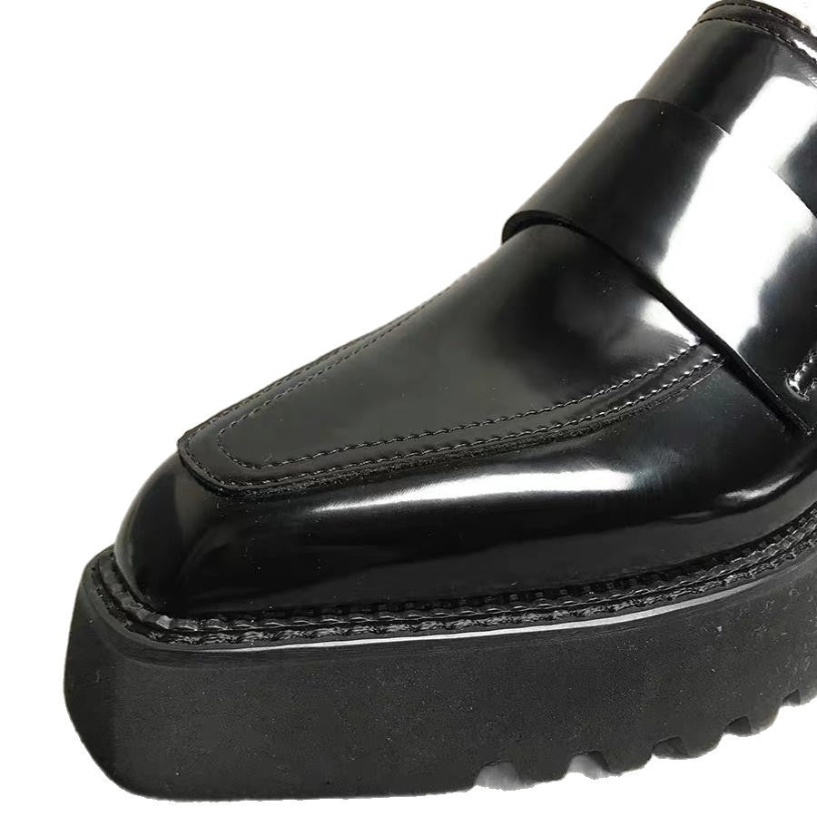 Chunky Platform Slip-On Loafers