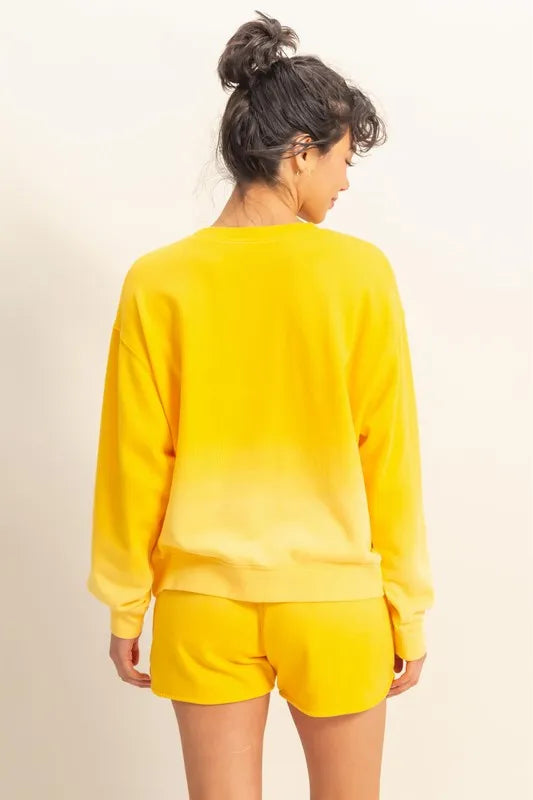 HYFVE Dip Dye Long Sleeve Sweatshirt