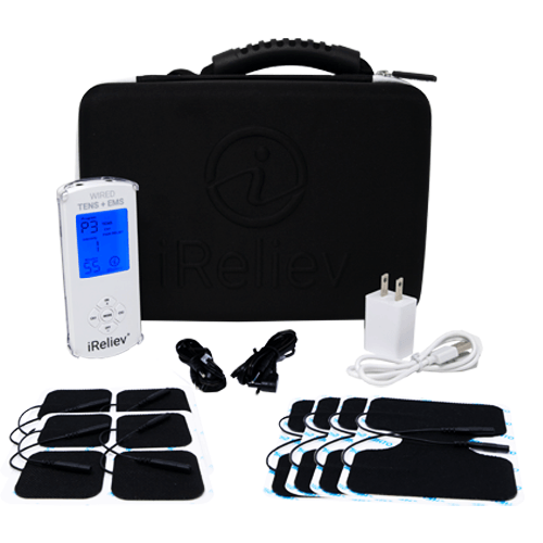 Premium TENS + EMS Pain Relief & Recovery Device With Carrying Case