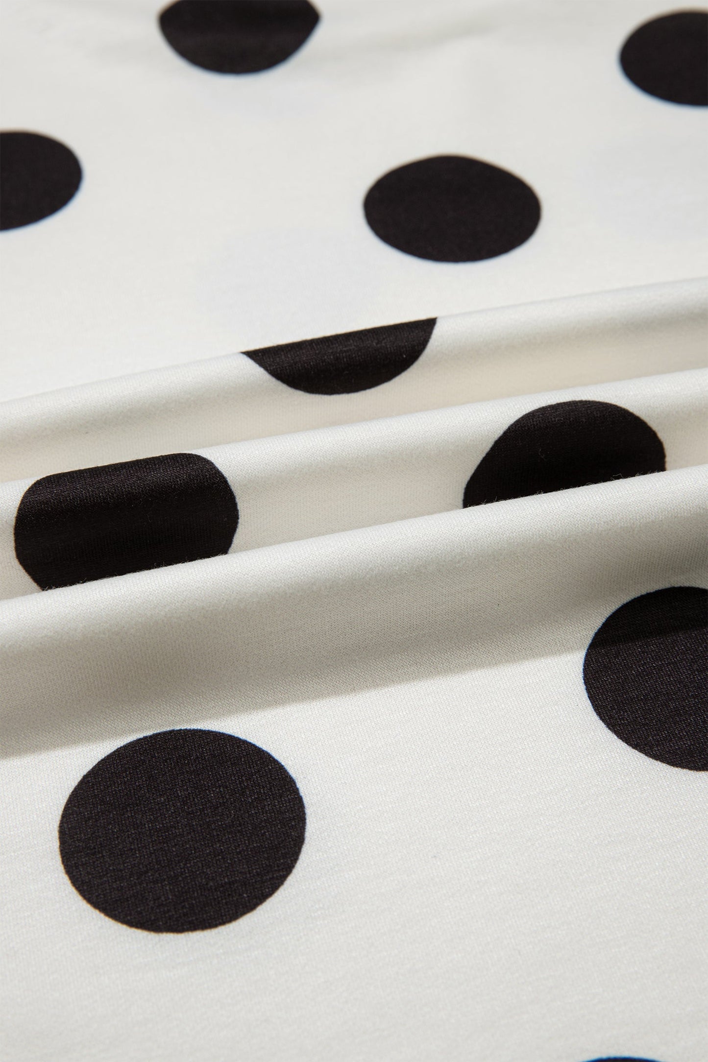 Polka Dot Short Sleeve Tee & Drawstring Shorts Set