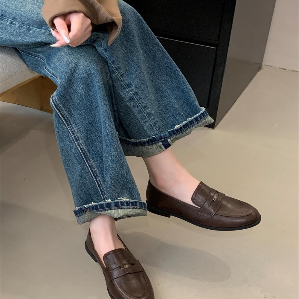 Women's Round Toe Loafer Dress Shoes – Soft Sole Slip-On Microfiber Flats | Everyday Comfort