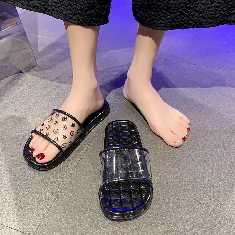 Open Toe Flats Slippers