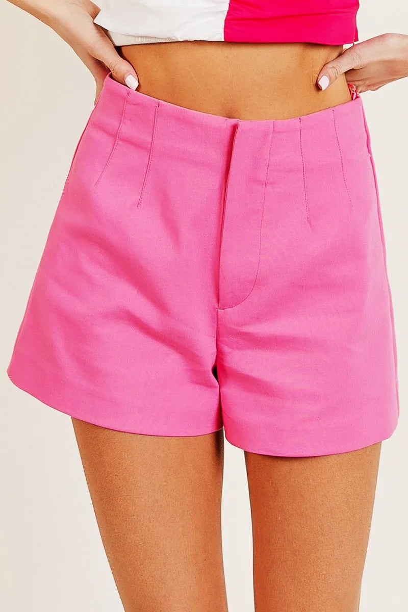 BiBi Bandless Tailored Shorts PINK