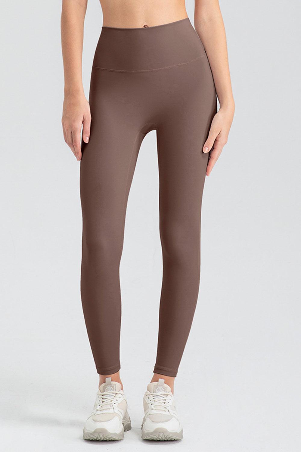 High Waist Skinny Active Pants Mocha