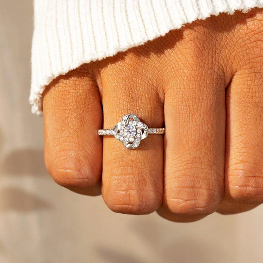 925 Sterling Silver Inlaid Zircon Ring Silver