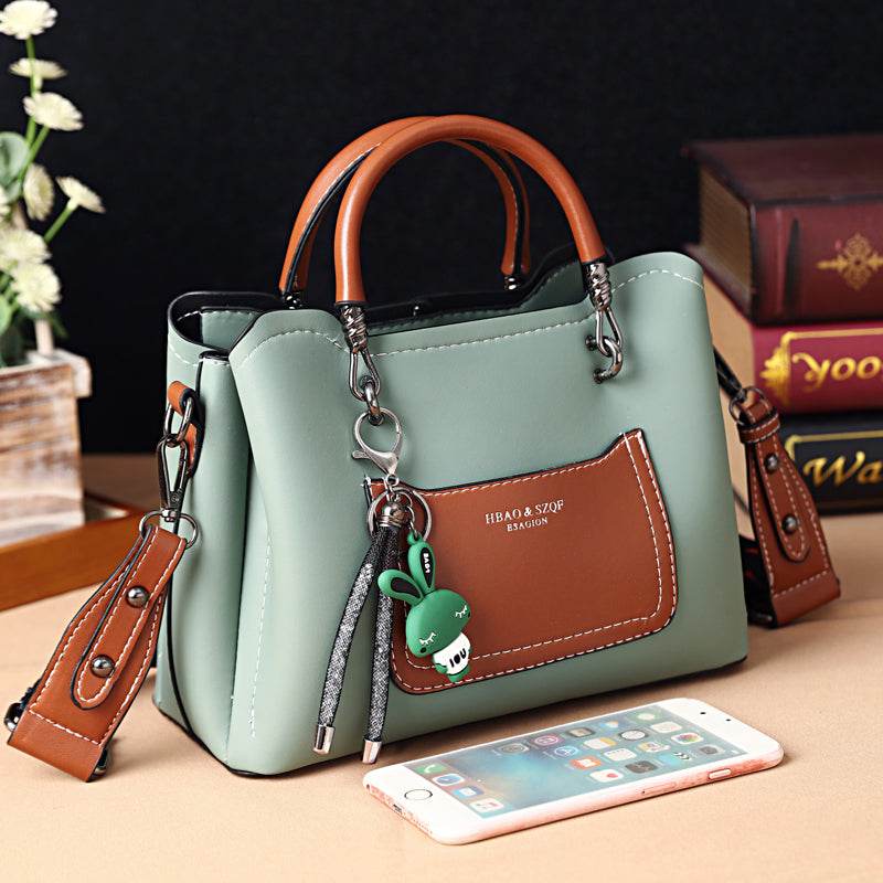 New Fashionable Portable Large Capacity Women Bag - PU Messenger Crossbody Shoulder Bag