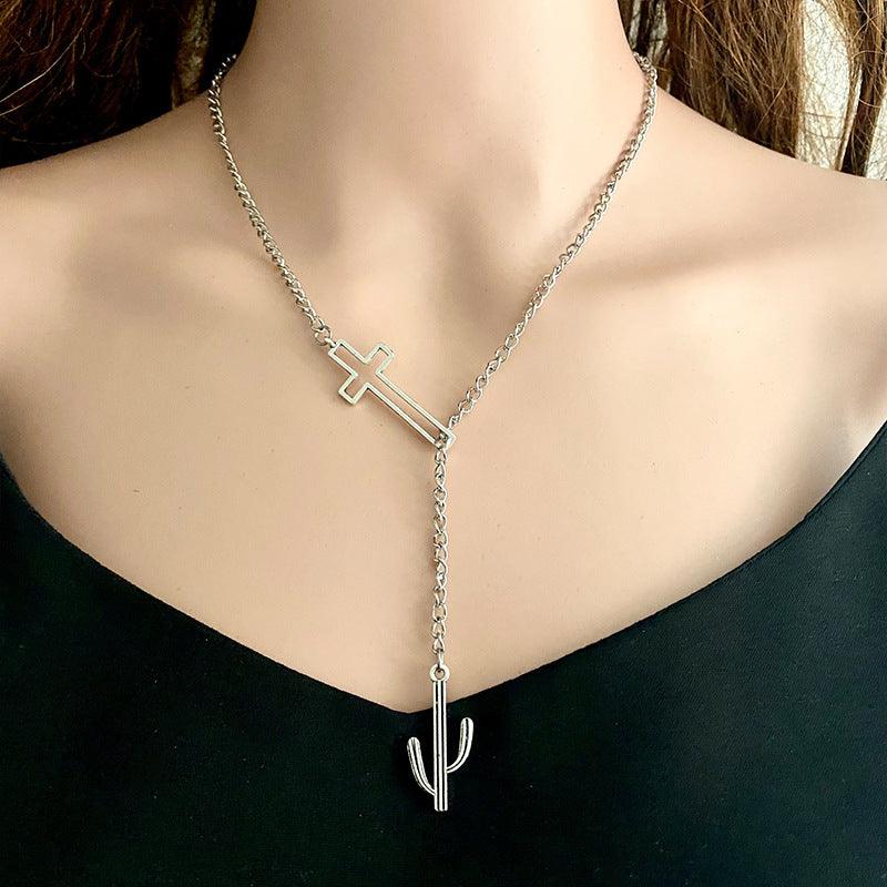 Cross Chain Necklace Style C One Size