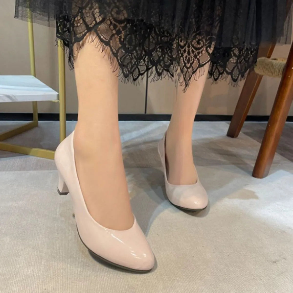Point Toe Kitten Heels Pumps