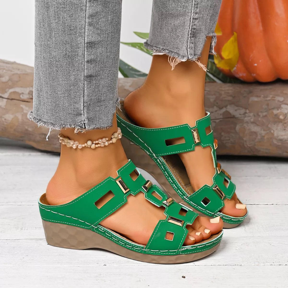 Women's Open Toe Wedge Sandals