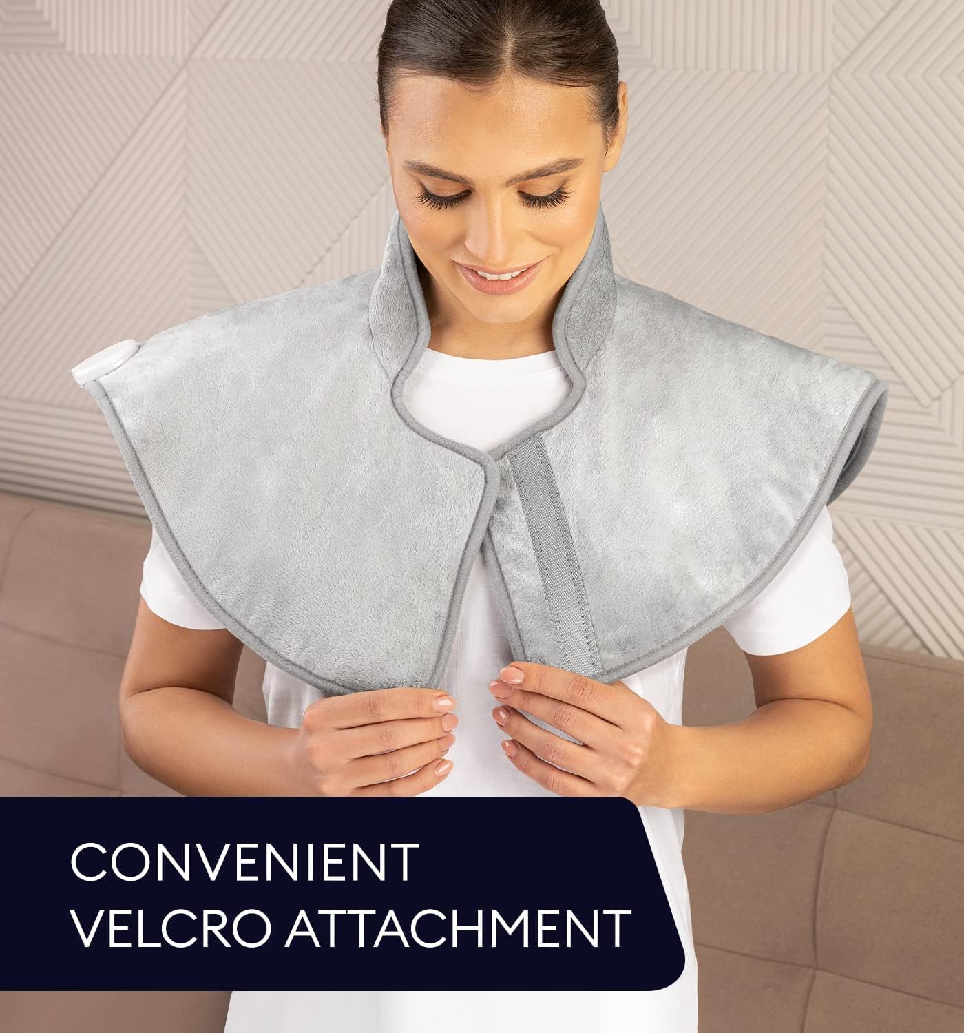 Neck & Shoulders Heating Wrap Lava, Mist Gray