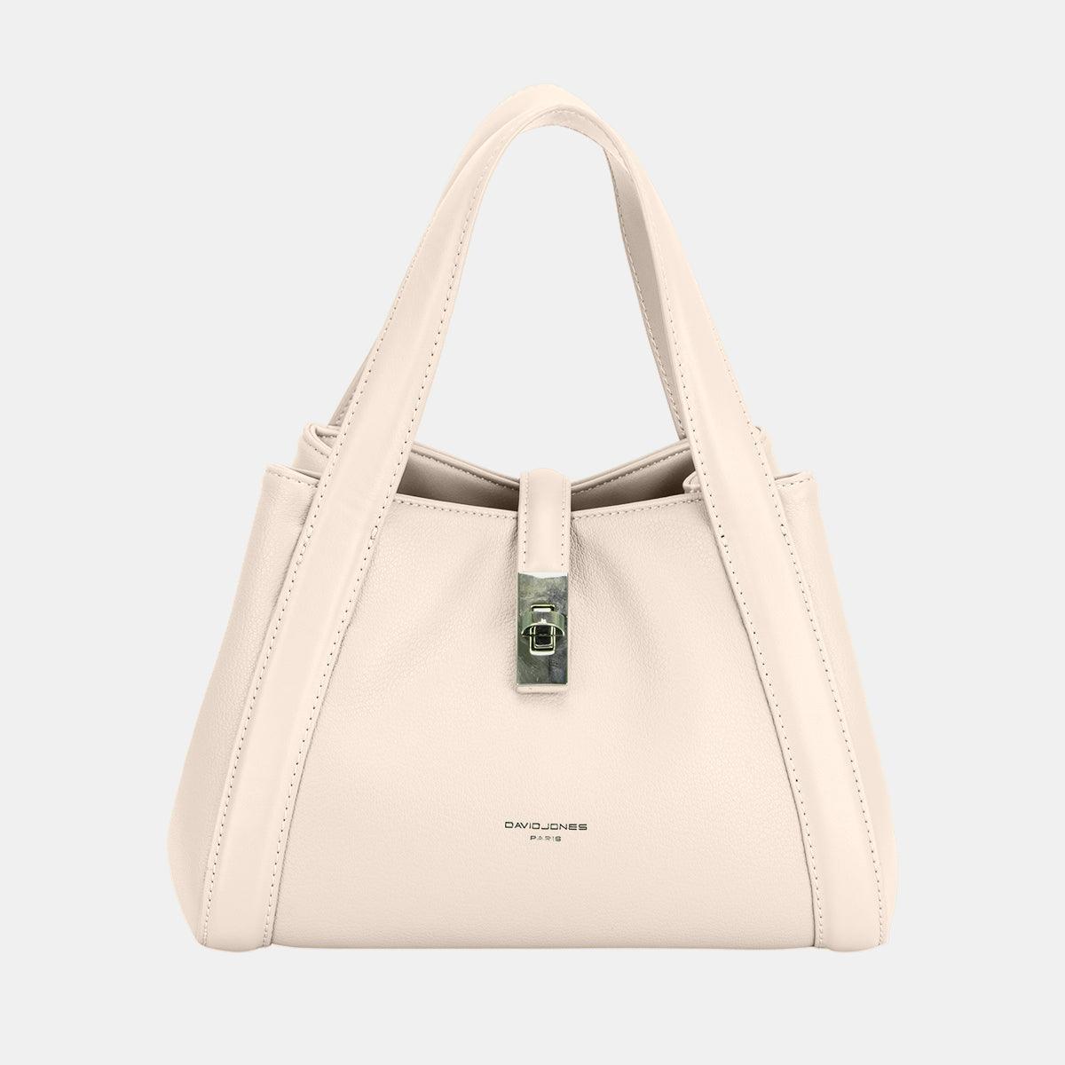 David Jones PU Leather Bucket Bag Beige One Size