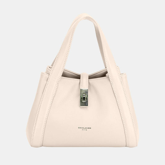 David Jones PU Leather Bucket Bag Beige One Size