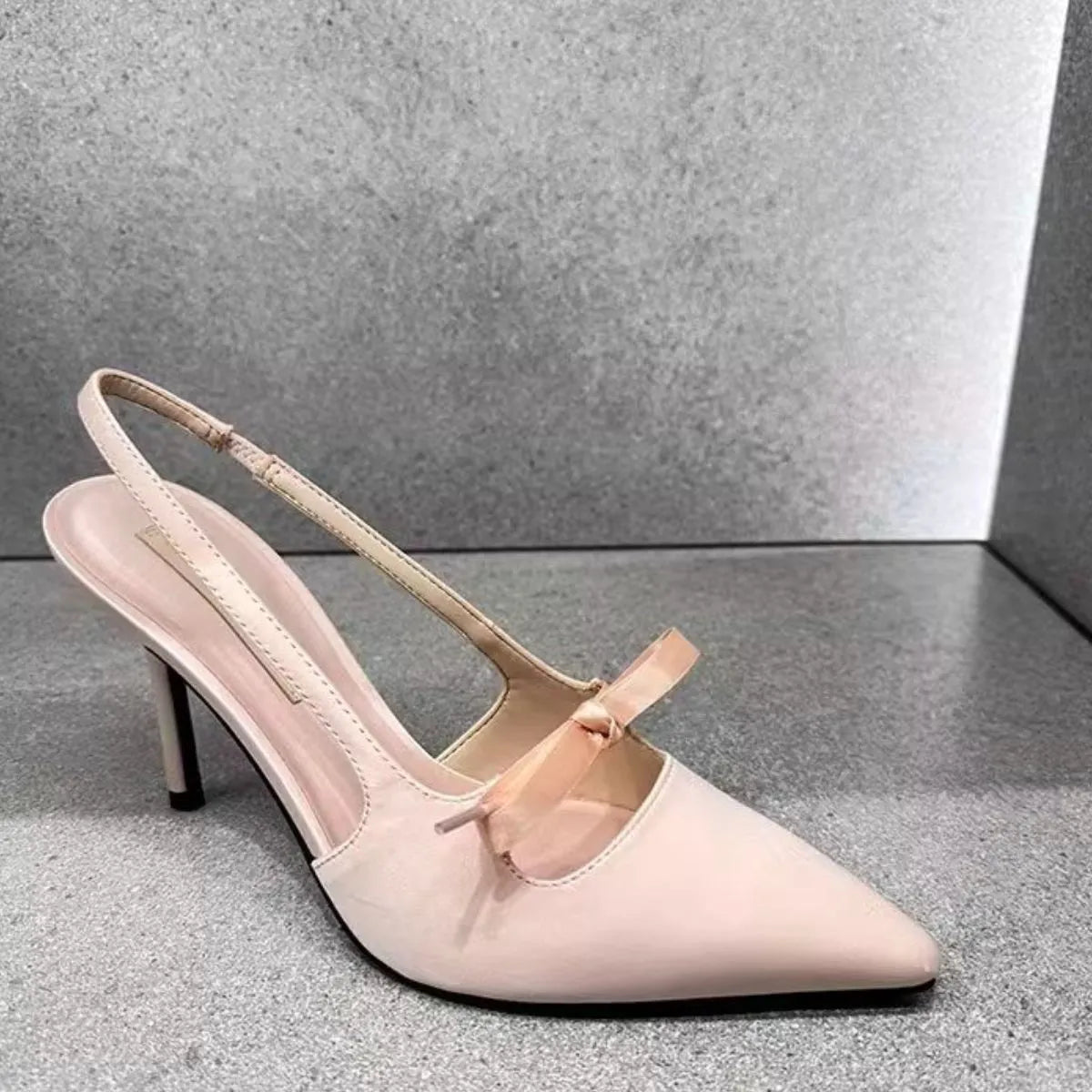 Point Toe Stiletto Pumps Pink
