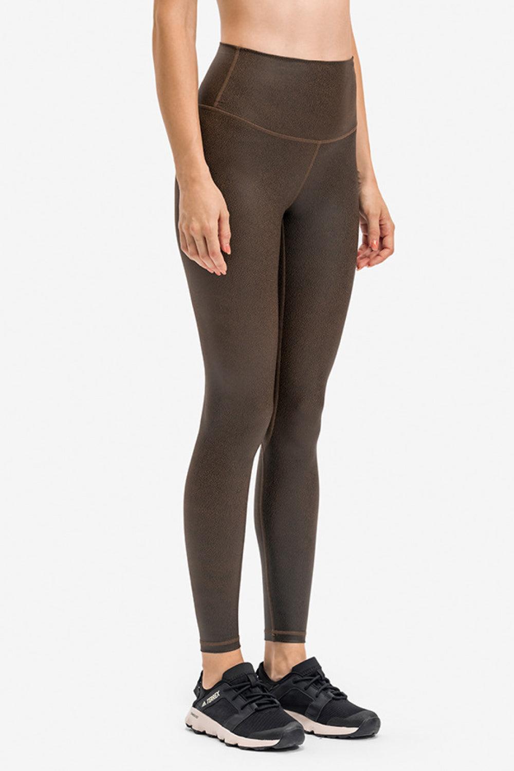 Millennia Invisible Pocket Sports Leggings Brown
