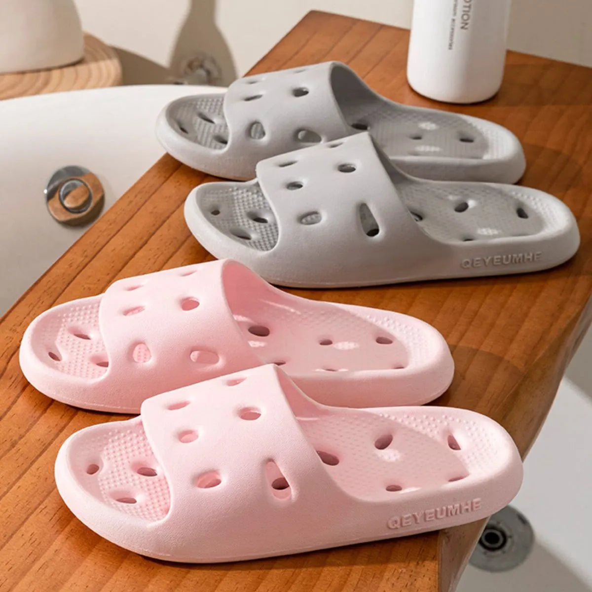 Open Toe Platform Slippers
