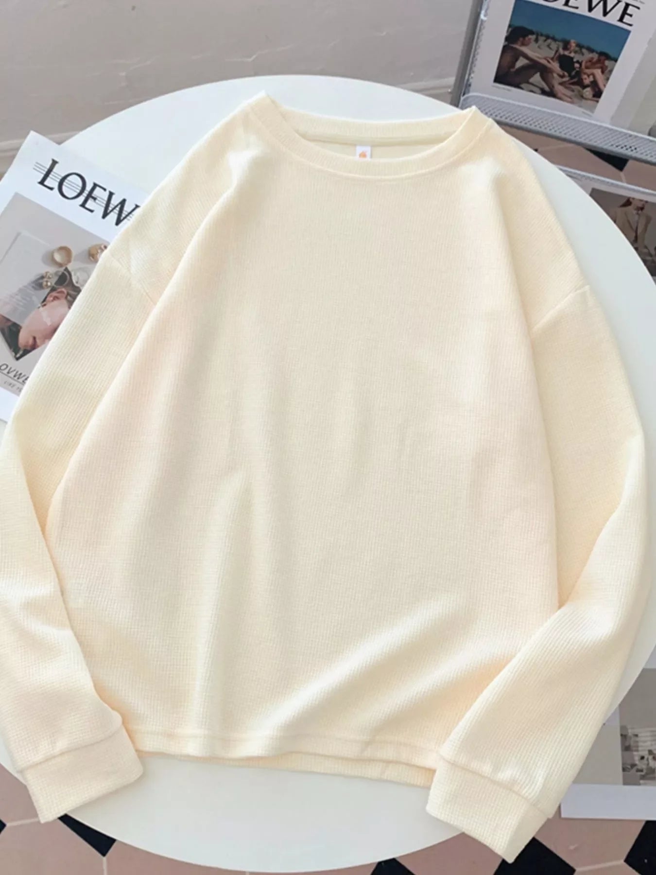 Crew Neck Long Sleeve Sweatshirt